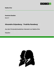 Titel: Alexandra Gripenberg - 'Fredrika Runeberg'