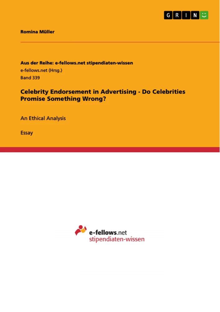 Title: Celebrity Endorsement in Advertising - Do Celebrities Promise Something Wrong?