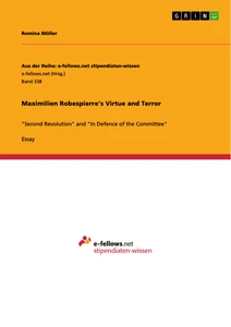 Titre: Maximilien Robespierre’s Virtue and Terror