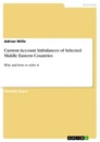 Titel: Current Account Imbalances of Selected Middle Eastern Countries