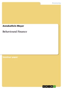 Titel: Behavioural Finance