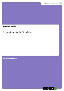 Título: Experimentelle Studien