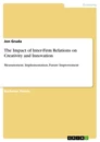 Titel: The Impact of Inter-Firm Relations on Creativity and Innovation