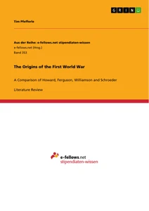 Title: The Origins of the First World War