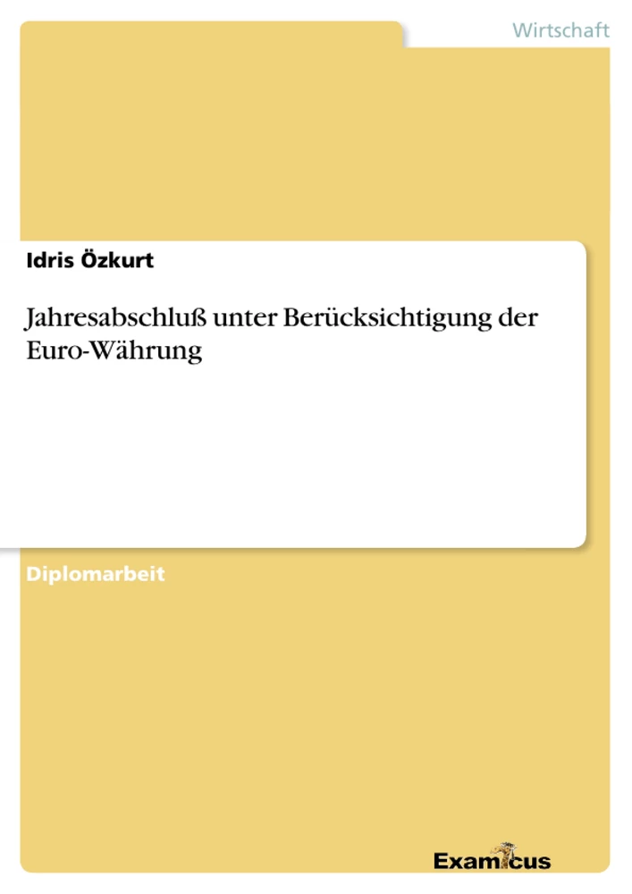 Titel: Jahresabschluß unter Berücksichtigung der Euro-Währung