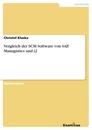 Title: Vergleich der SCM Software von SAP, Manugistics und i2