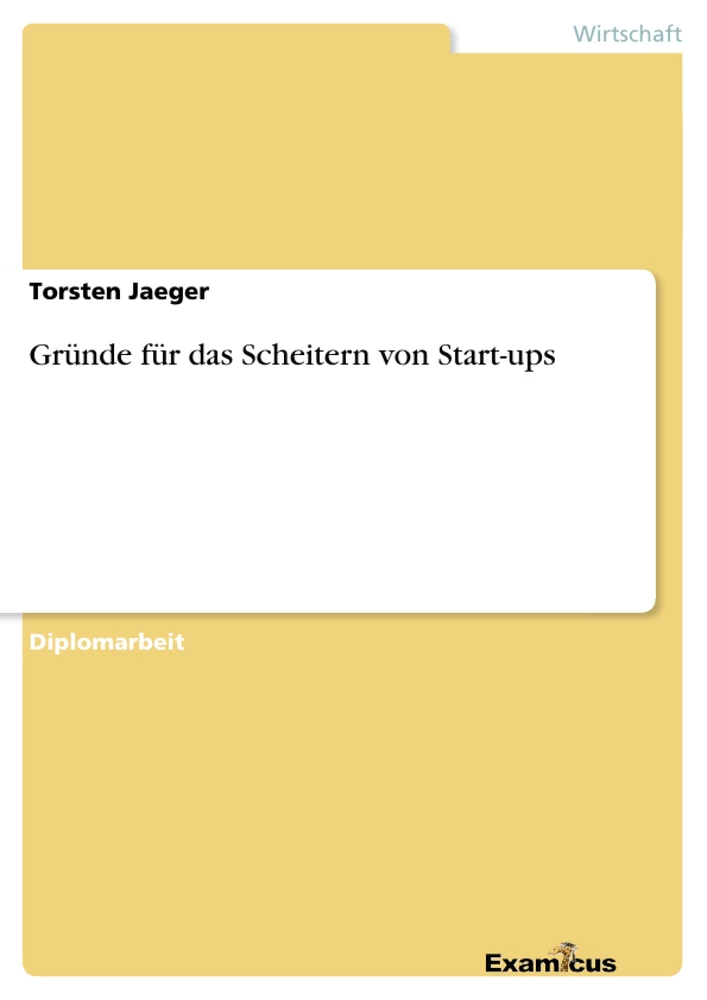 Titel: Gründe für das Scheitern von Start-ups