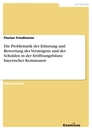 Título: Die Problematik der Erfassung und Bewertung des Vermögens und der Schulden in der Eröffnungsbilanz bayerischer Kommunen