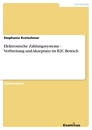 Titre: Elektronische Zahlungssysteme - Verbreitung und Akzeptanz im B2C Bereich