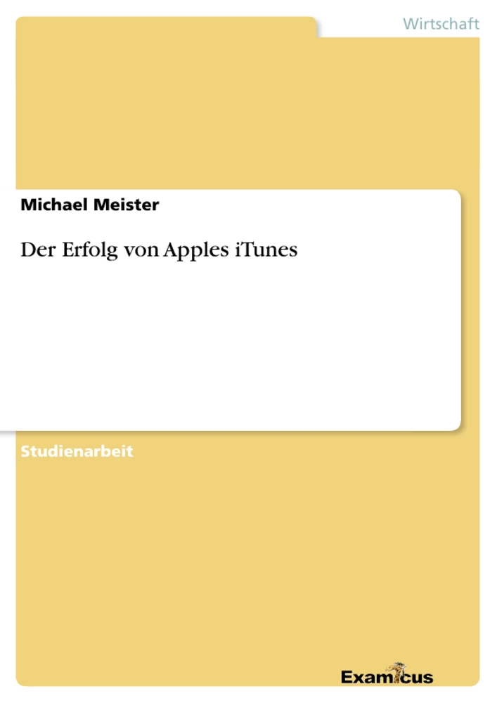 Título: Der Erfolg von Apples iTunes