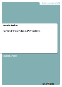 Titre: Für und Wider des NPD-Verbots