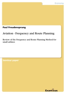 Título: Aviation - Frequency and Route Planning