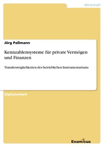 Titel: Kennzahlensysteme für private Vermögen und Finanzen