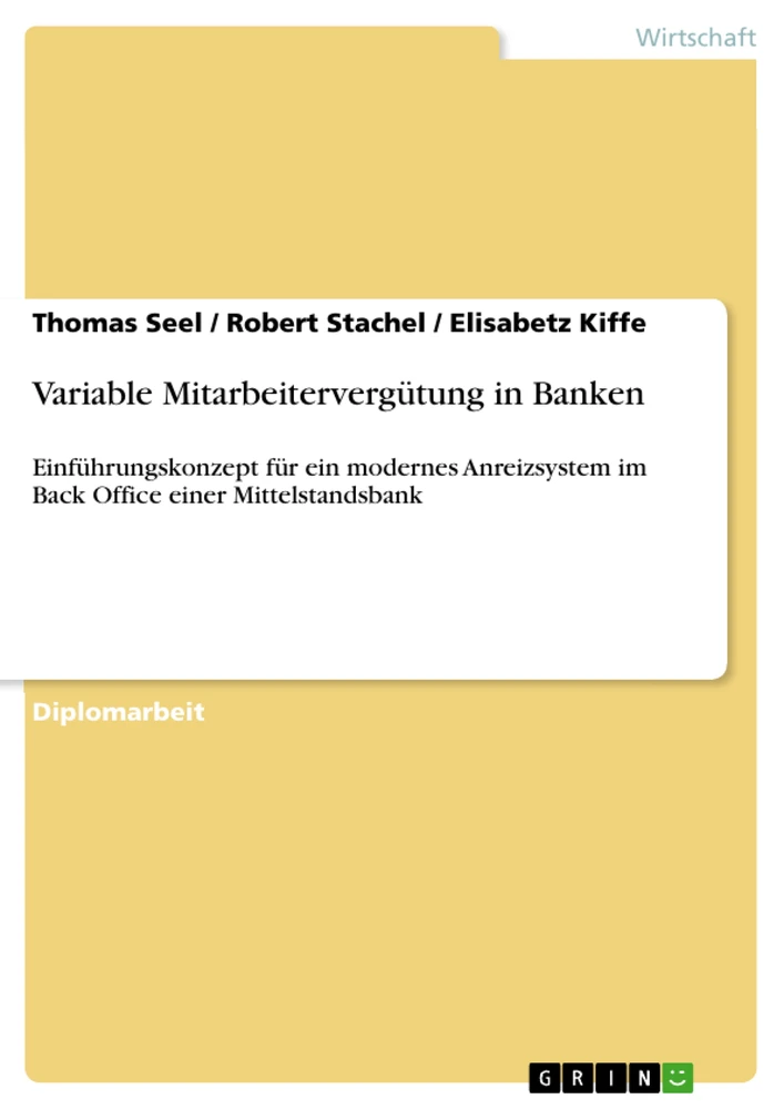 Title: Variable Mitarbeitervergütung in Banken