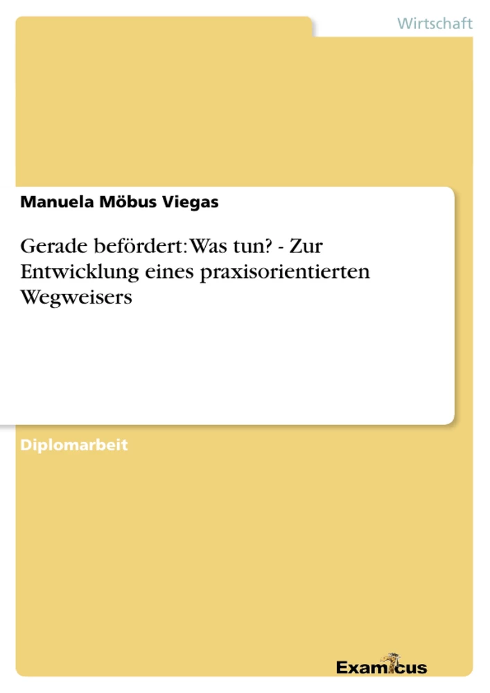 Titel: Gerade befördert: Was tun? - Zur Entwicklung eines praxisorientierten Wegweisers