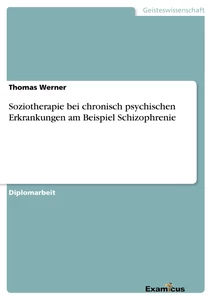Titel: Soziotherapie bei chronisch psychischen Erkrankungen am Beispiel Schizophrenie