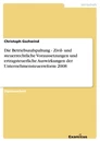 Title: Die Betriebsaufspaltung - Zivil- und steuerrechtliche Voraussetzungen und ertragsteuerliche Auswirkungen der Unternehmensteuerreform 2008 