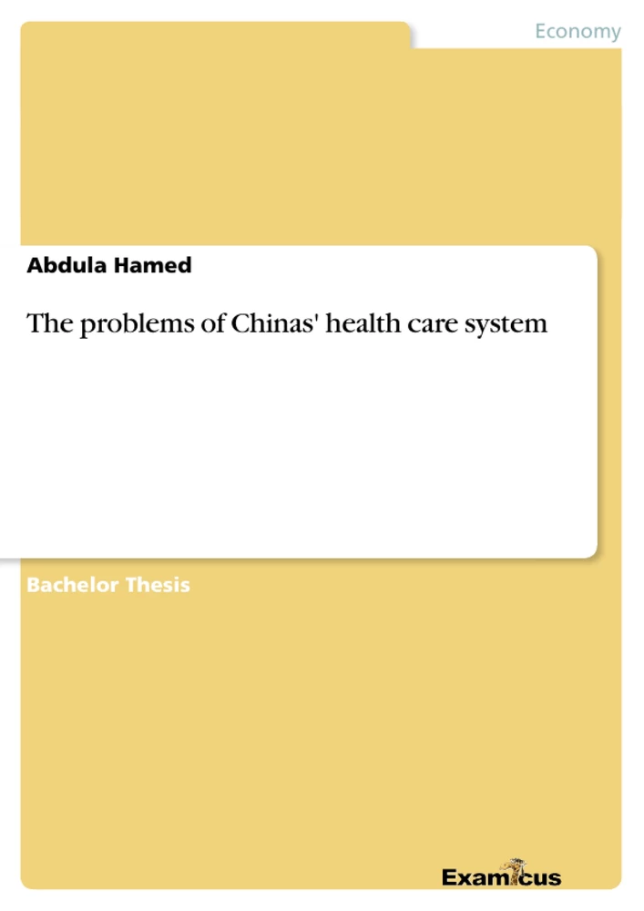 Titre: The problems of Chinas' health care system