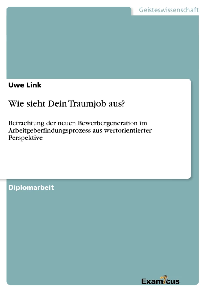 Título: Wie sieht Dein Traumjob aus?	