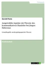Título: Ausgewählte Aspekte der Theorie des kommunikativen Handelns bei Jürgen Habermas