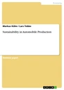 Titel: Sustainability in Automobile Production