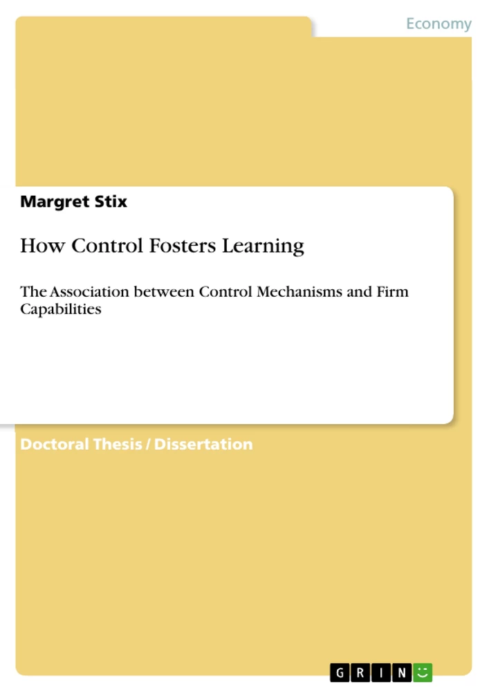 Titel: How Control Fosters Learning