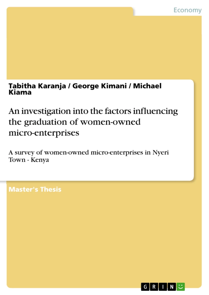 Title: An investigation into the factors influencing the graduation of women-owned micro-enterprises