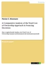 Titel: A Comparative Analysis of the Total Cost of Ownership Approach in Sourcing Decisions
