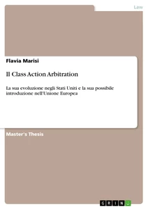 Titel: Il Class Action Arbitration