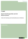 Title: Kants Erziehungsethik und der Behaviorismus