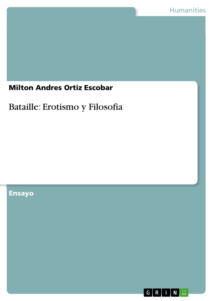 Título: Bataille: Erotismo y Filosofia