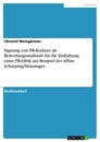 Titre: Eignung von PR-Kodizes als Bewertungsmaßstab für die Einhaltung einer PR-Ethik am Beispiel der Affäre Scharping/Hunzinger