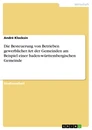 Titel: Die Besteuerung von Betrieben gewerblicher Art der Gemeinden am Beispiel einer baden-württembergischen Gemeinde 