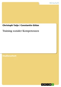 Titel: Training sozialer Kompetenzen
