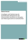 Title: Grundlagen und Optimierung des interkulturellen Managements: Die Schwarzwälder Kirschtorte als Metapher und Erklärungsmodell des Inerkulturellen