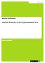 Title: Martials Rombild in den Epigrammaton libri