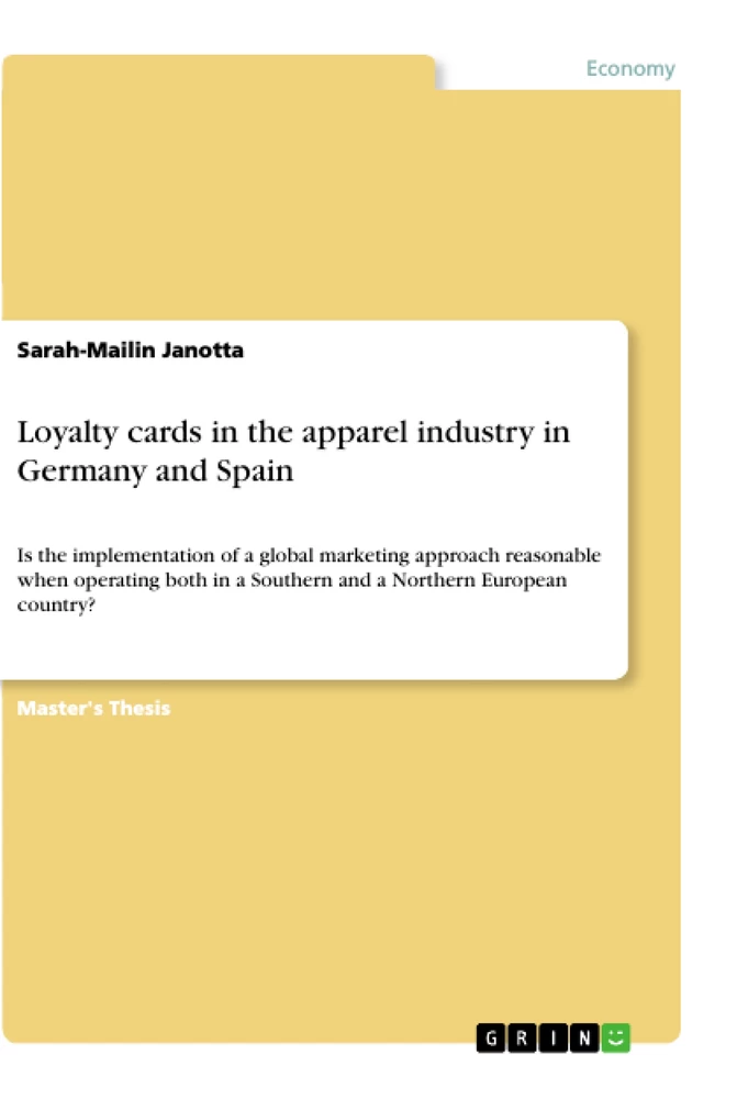 Titel: Loyalty cards in the apparel industry in Germany and Spain