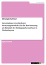 Titel: Anwendung verschiedener Steuerungsmodelle für die Bewässerung am Beispiel des Einlegegurkenanbaus in Niederbayern
