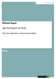 Title: Apt for Voices or Viols