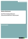Title: Die Wirtschaftspolitik des Zisterzienserklosters Marienstatt
