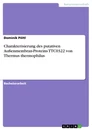 Titel: Charakterisierung des putativen Außenmembran-Proteins TTC0322 von Thermus thermophilus