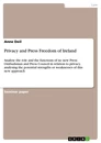 Title: Privacy and Press Freedom of Ireland