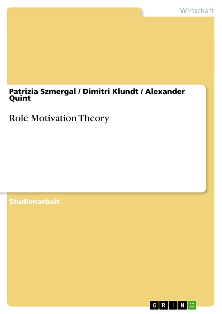 Title: Role Motivation Theory