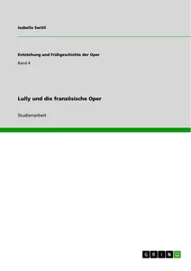 Title: Lully und die französische Oper