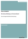 Title: Berufsausbildung in Deutschland