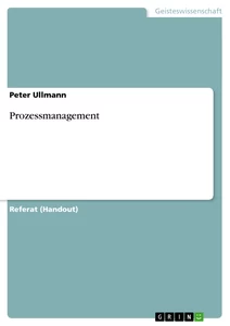 Titre: Prozessmanagement