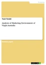 Titre: Analysis of Marketing Environment of Virgin Australia