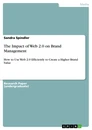 Titel: The Impact of Web 2.0 on Brand Management
