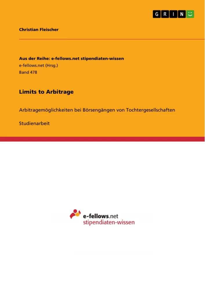 Titel: Limits to Arbitrage