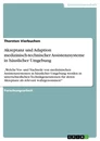 Titre: Akzeptanz und Adaption medizinisch-technischer Assistenzsysteme in häuslicher Umgebung 